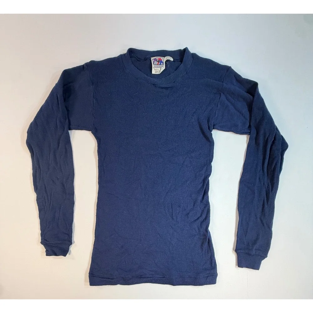 Vintage Peregrine Sun Valley Polypropylene Thermal Base Layer Navy Blue Mens M